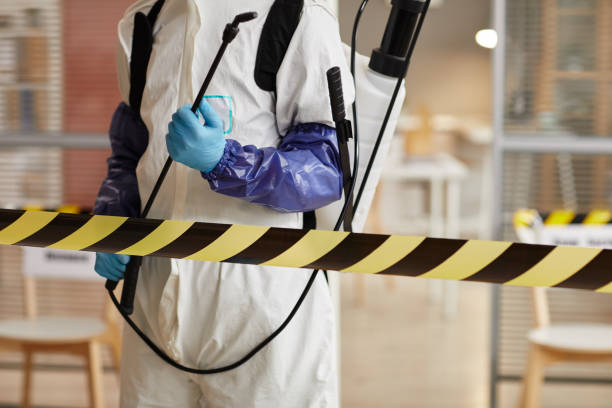 Professional Sewage Cleanup technician working in Crestline, OH